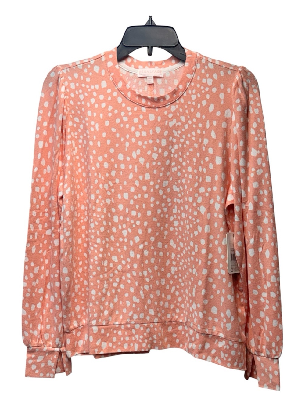 PJ Salvage Womens Coral Crystal Cove Printed Long Sleeve Pullover top large
